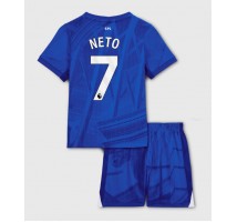 Chelsea Pedro Neto #7 Koszulka Podstawowa dzieci 2025-26 Krótki Rękaw (+ krótkie spodenki)